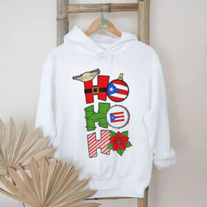 Ho Ho Ho Bad Bunny Navidad Boricua Puerto Rico flag Merry Christmas shirt