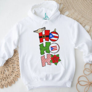 Ho Ho Ho Bad Bunny Navidad Boricua Puerto Rico flag Merry Christmas shirt
