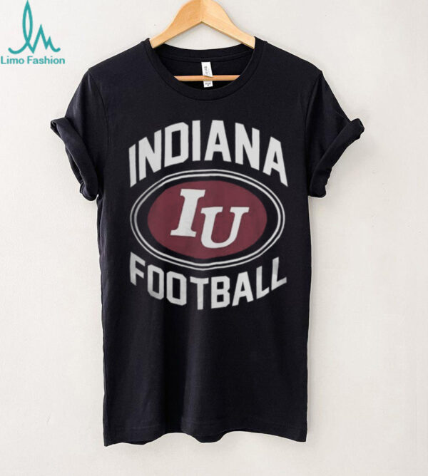 Hoosiers Shop Indiana Hoosiers Football Vintage Logo Black T Shirt