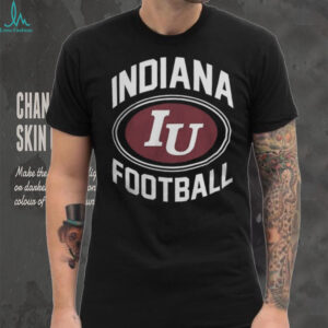 Hoosiers Shop Indiana Hoosiers Football Vintage Logo Black T Shirt