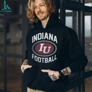 Hoosiers Shop Indiana Hoosiers Football Vintage Logo Black T Shirt