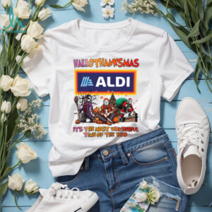 Horror Movies Aldi Hallothanksmas It’s The Most Wonderful Time T Shirt