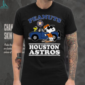 Houston Astros Snoopy Peanuts Car Baseball T Shirt