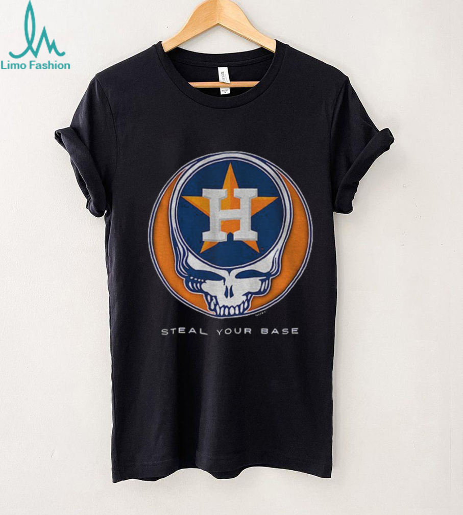 Houston Astros Steal Your Base Grateful Dead skull MLB shirt