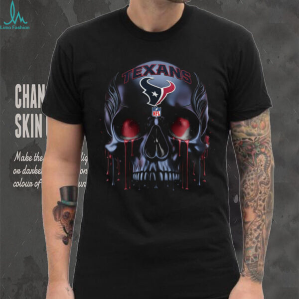Houston Texans Skull & Blood Drip Tee