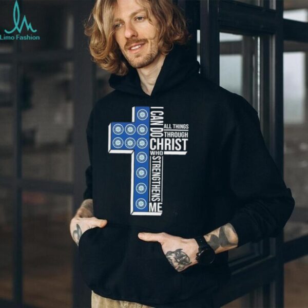 I can do all things through Christ who strengthens me Seattle Mariners baseball cross shirt