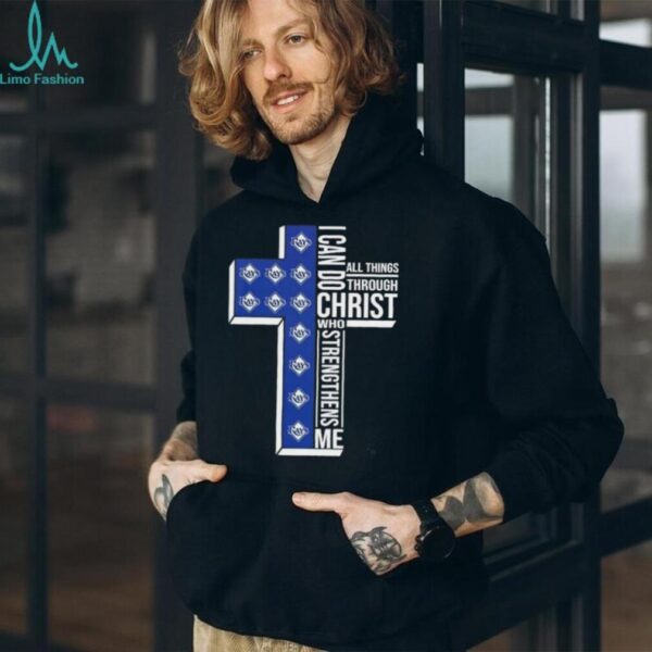 I can do all things through Christ who strengthens me Tampa Bay Rays baseball cross shirt