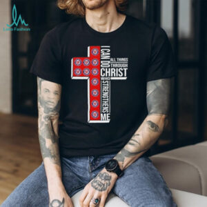 I can do all things through Christ who strengthens me Washington Nationals baseball cross shirt
