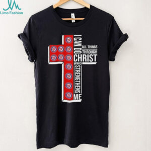 I can do all things through Christ who strengthens me Washington Nationals baseball cross shirt