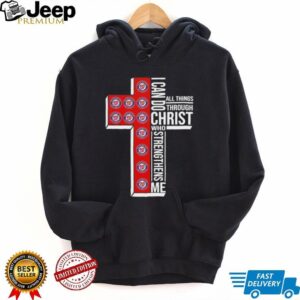 I can do all things through Christ who strengthens me Washington Nationals baseball cross shirt