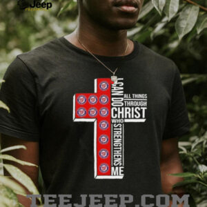 I can do all things through Christ who strengthens me Washington Nationals baseball cross shirt