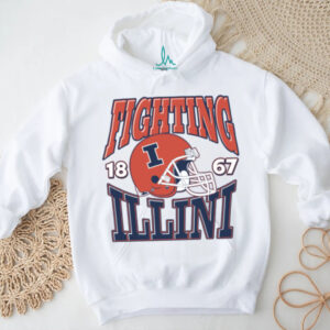 Illinois Fighting Illini Team Helmet T Shirt