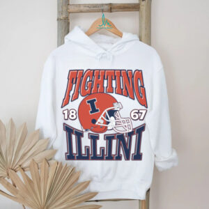 Illinois Fighting Illini Team Helmet T Shirt