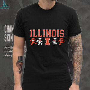 Illinois Fighting Illini X Grateful Dead Mascot Bears T Shirt