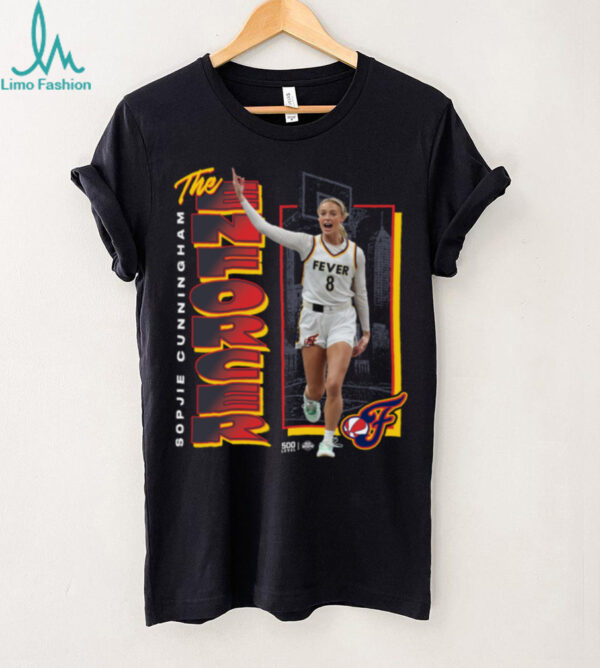 Indiana Fever Merch Sophie Cunningham Indiana Fever The Enforcer T Shirt Hoodie