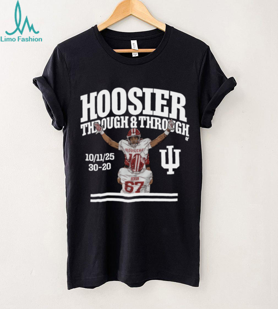 Indiana Hoosier Elijah Sarratt Through & Through Score TShirt Indiana Hoosier Elijah Sarratt Through & Through Score TShirt