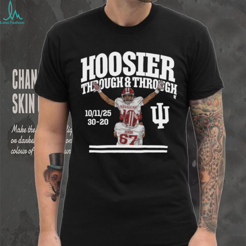 Indiana Hoosier Elijah Sarratt Through & Through Score TShirt Indiana Hoosier Elijah Sarratt Through & Through Score TShirt