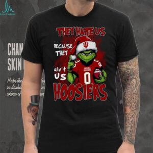 Indiana Hoosiers They Hate Us Because They Ain't Us Grinch Christmas T Shirt