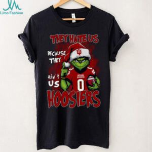 Indiana Hoosiers They Hate Us Because They Ain't Us Grinch Christmas T Shirt