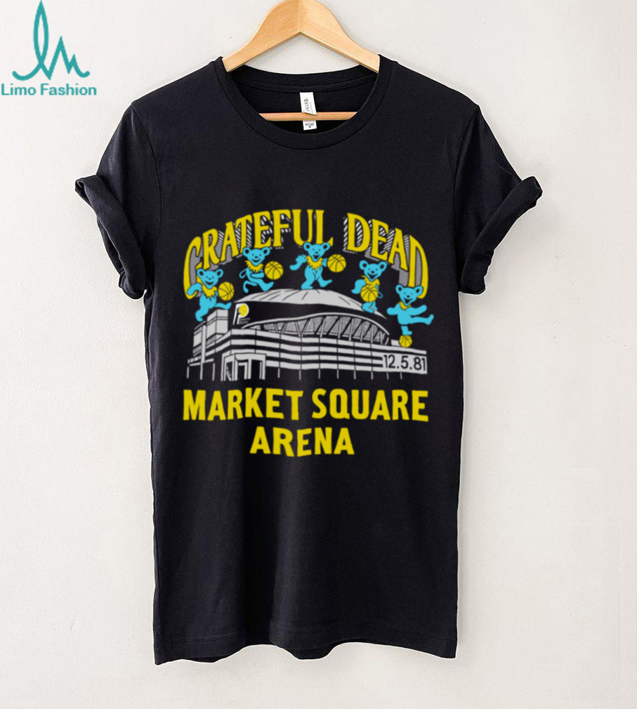 Indiana Pacers Grateful Dead Bears Market Square Arena TShirt Indiana Pacers Grateful Dead Bears Market Square Arena TShirt