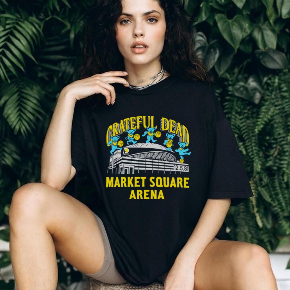 Indiana Pacers Grateful Dead Bears Market Square Arena TShirt Indiana Pacers Grateful Dead Bears Market Square Arena TShirt