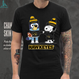 Iowa Hawkeyes Christmas Snoopy Bluey NCAA Cute Football Shirt