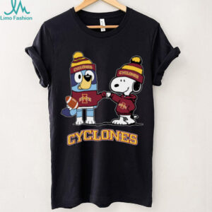 Iowa State Cyclones x Snoopy Bluey Christmas Football NCAA TShirt
