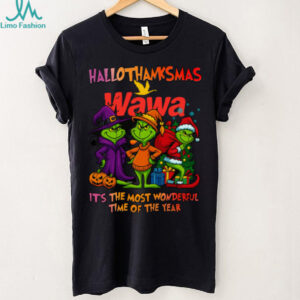 It’s The Most Wonderful Time Of The Year Grinch x Wawa Christmas Halloween Thanksgiving Shirt