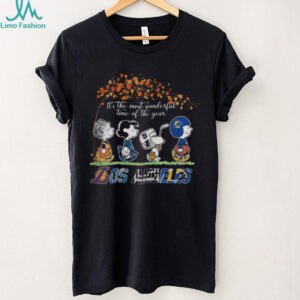 It’s The Most Wonderful Time Of The Year Peanuts Characters X Los Angeles Sports Teams Shirt