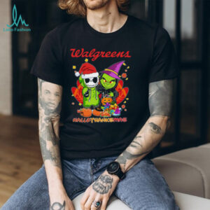 Jack Skellington And Grinch x Walgreens Happy HalloThanksMas Turkey Logo Tee
