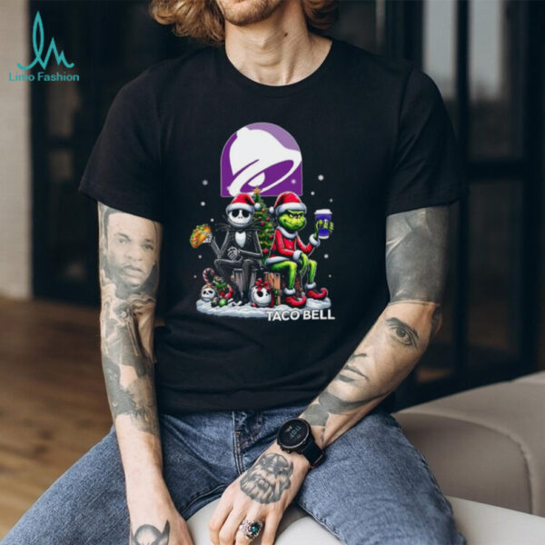 Jack Skellington Grinch Waffle House Christmas Santa Mashup T Shirt