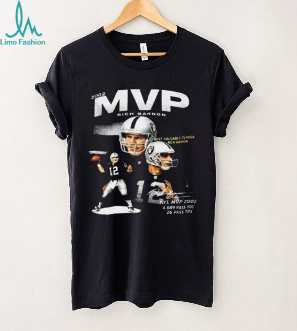 Jackson Powers Johnson wears Rich Gannon MVP 2002 Shirt