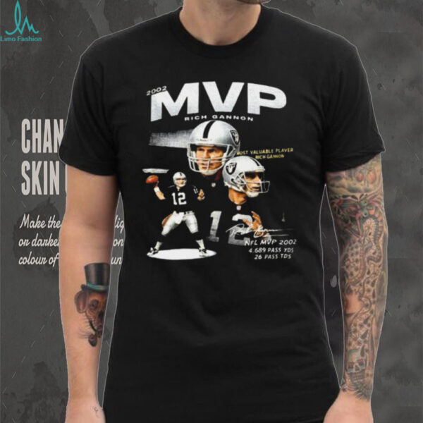 Jackson Powers Johnson wears Rich Gannon MVP 2002 Shirt