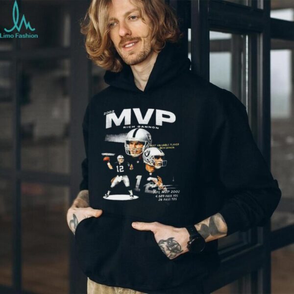 Jackson Powers Johnson wears Rich Gannon MVP 2002 Shirt