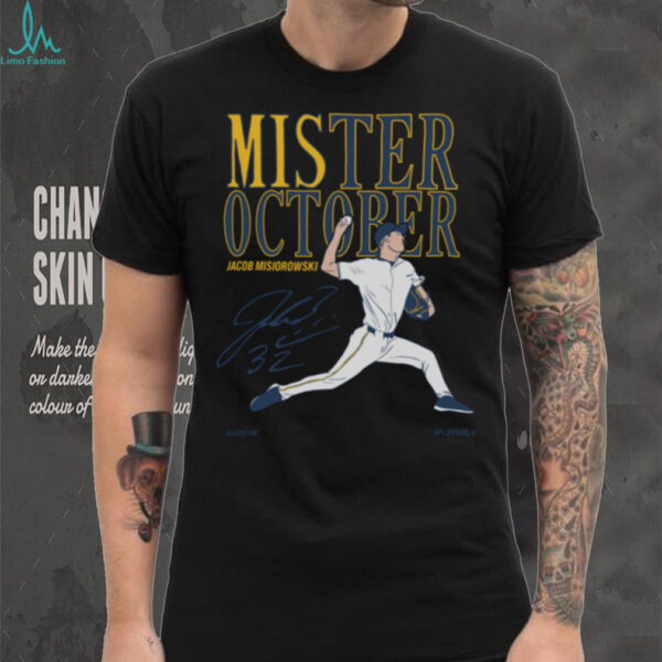 Jacob Misiorowski Mister October Milwaukee Brewers TShirt