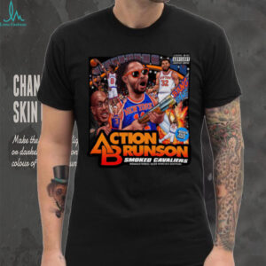 Jalen Brunson Action Brunson Smoked Cavaliers New York Knicks Shirt