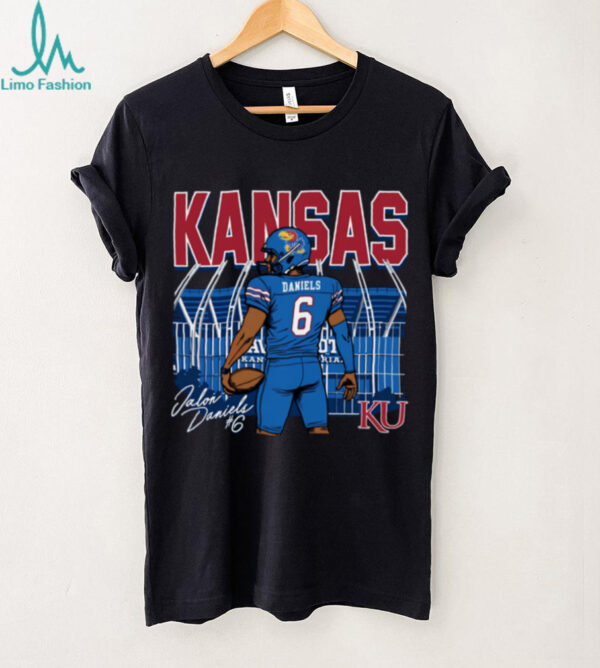 Jalon Daniels Kansas Jayhawks Rally Football Caricature Stadium T Shirt