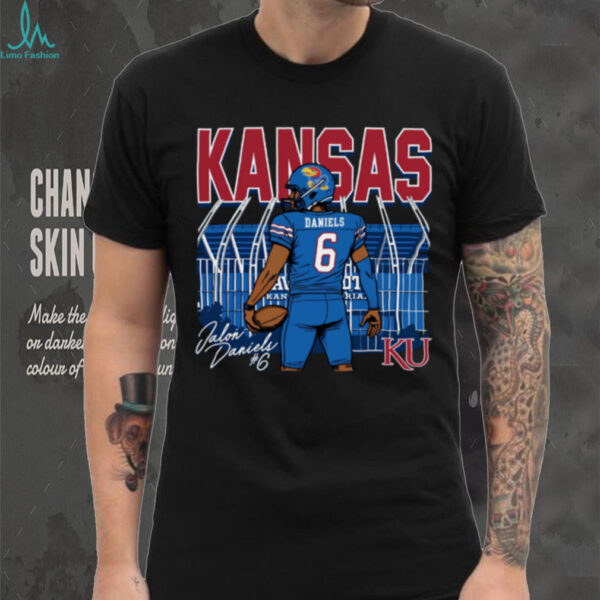 Jalon Daniels Kansas Jayhawks Rally Football Caricature Stadium T Shirt