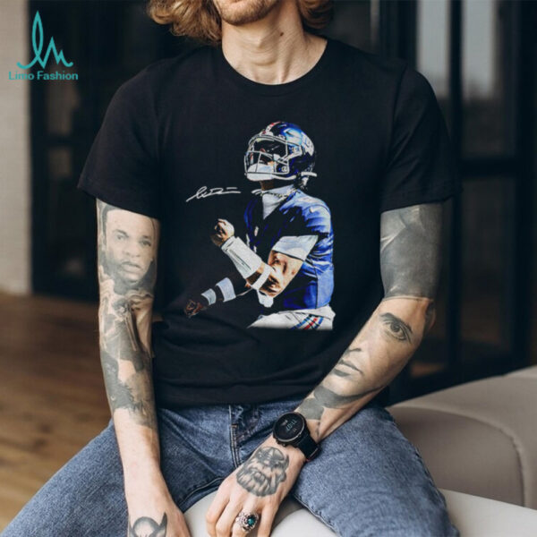 Jaxson Dart Aura New York Giants NFL Football signature shirt