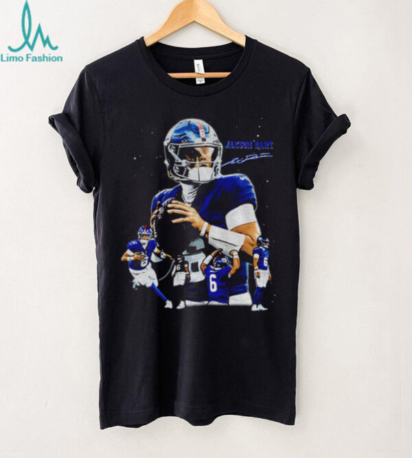 Jaxson Dart The Arrival New York Giants NFL Football signature graphic shirt