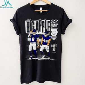 Jaxson Dart and Cam Skattebo New York Giants Big Apple Brothers shirt