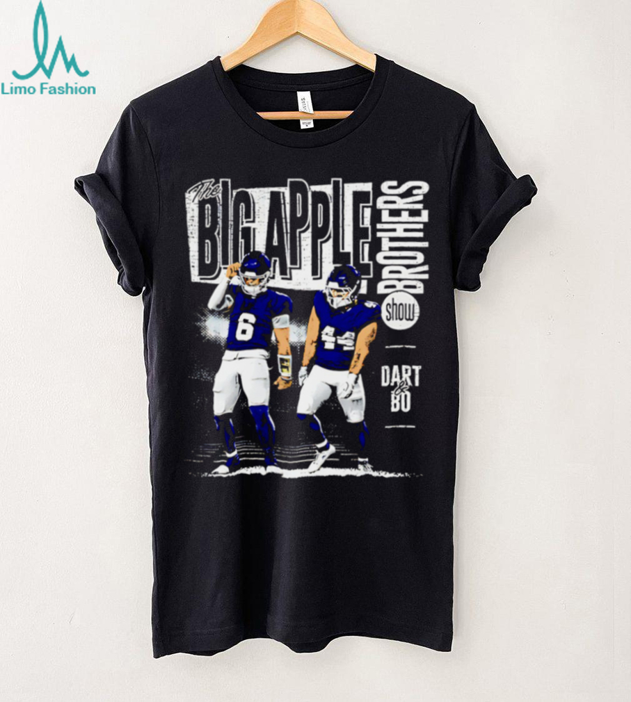 Jaxson Dart and Cam Skattebo New York Giants Big Apple Brothers shirt Jaxson Dart and Cam Skattebo New York Giants Big Apple Brothers shirt