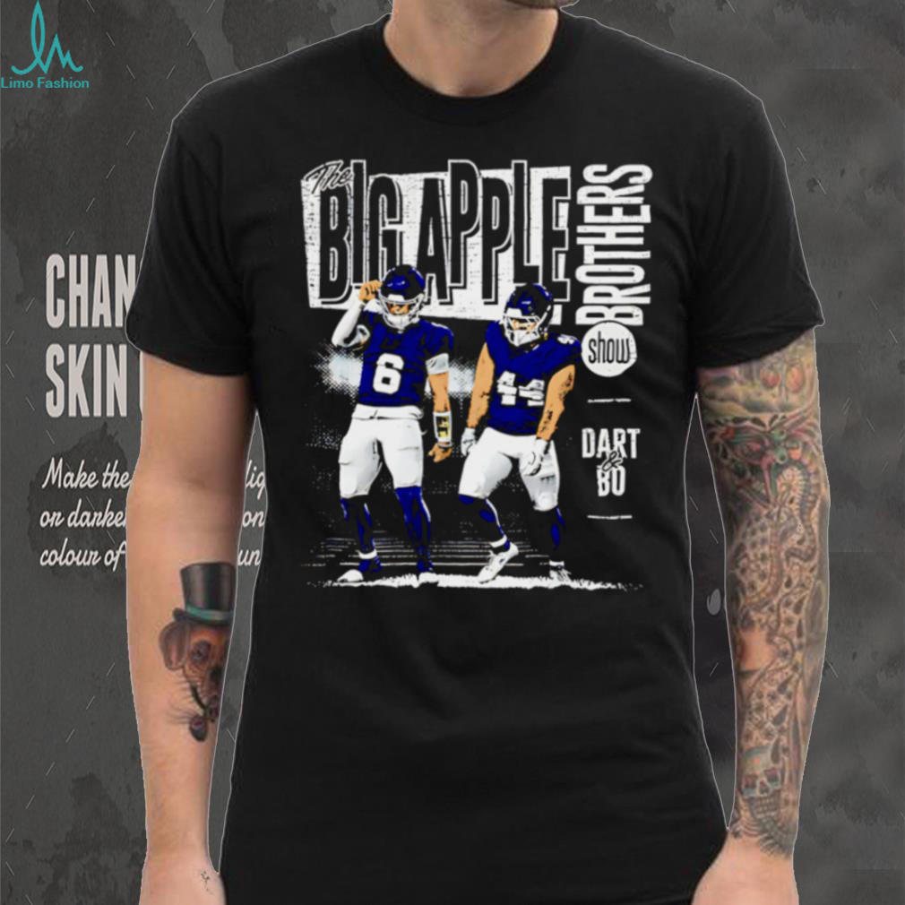 Jaxson Dart and Cam Skattebo New York Giants Big Apple Brothers shirt Jaxson Dart and Cam Skattebo New York Giants Big Apple Brothers shirt