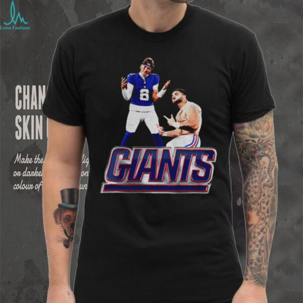 Jaxson Dart and Cam Skattebo New York Giants Football NFL 2025 shirt