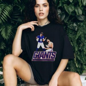 Jaxson Dart and Cam Skattebo New York Giants Football NFL 2025 shirt