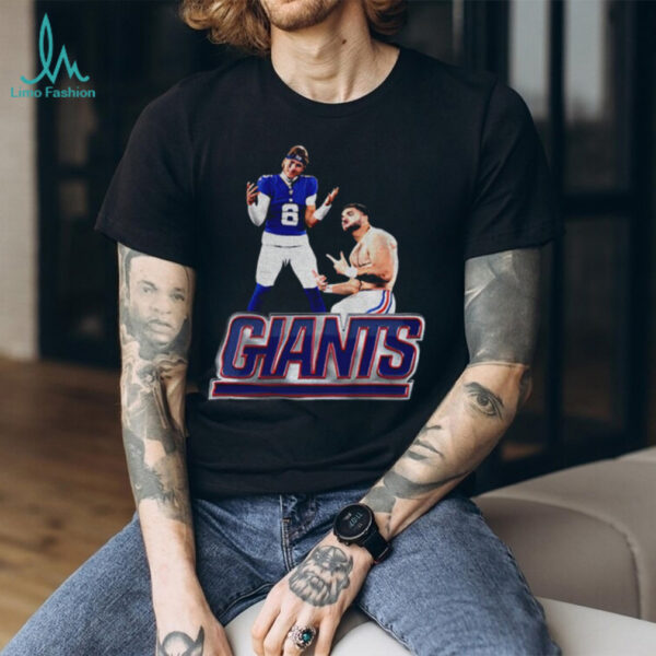 Jaxson Dart and Cam Skattebo New York Giants Football NFL 2025 shirt