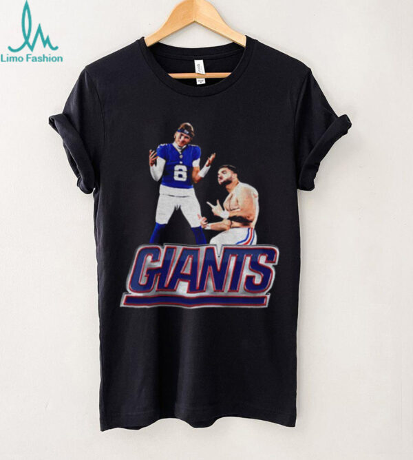 Jaxson Dart and Cam Skattebo New York Giants Football NFL 2025 shirt