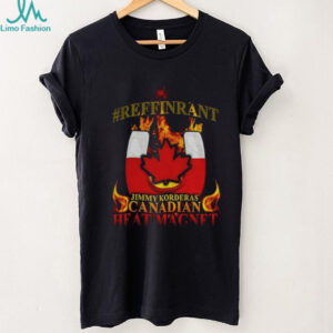 Jimmy Korderas Canadian Heat Magnet Refrigerant logo shirt