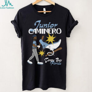 Jomboy Media Shop Tampa Bay Rays Junior Caminero Superstar Cartoon T Shirt