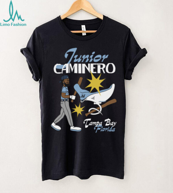Jomboy Media Shop Tampa Bay Rays Junior Caminero Superstar Cartoon T Shirt